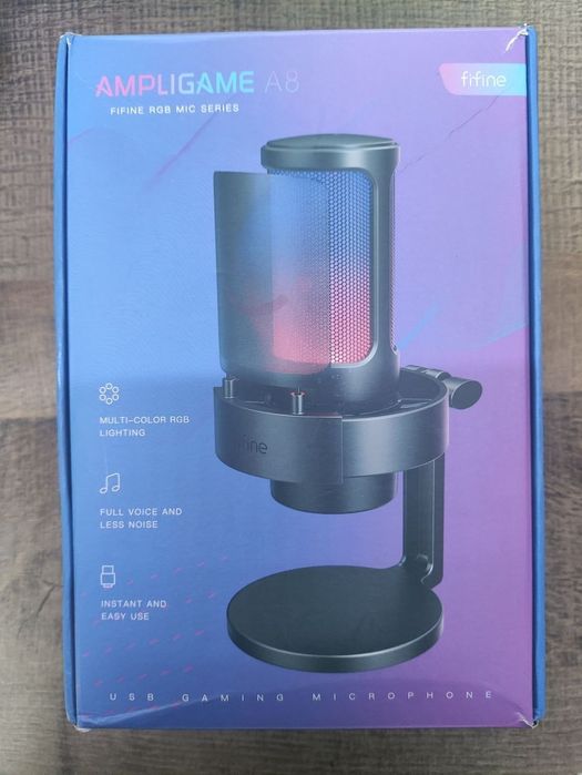 Мікрофон Fifine AmpliGame A8 RGB для стрімів і геймінгу