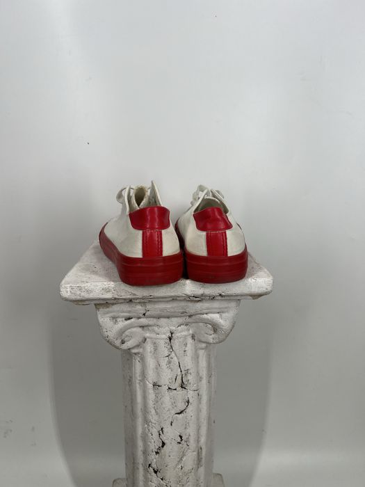 Bialo czerwone trampki damskie