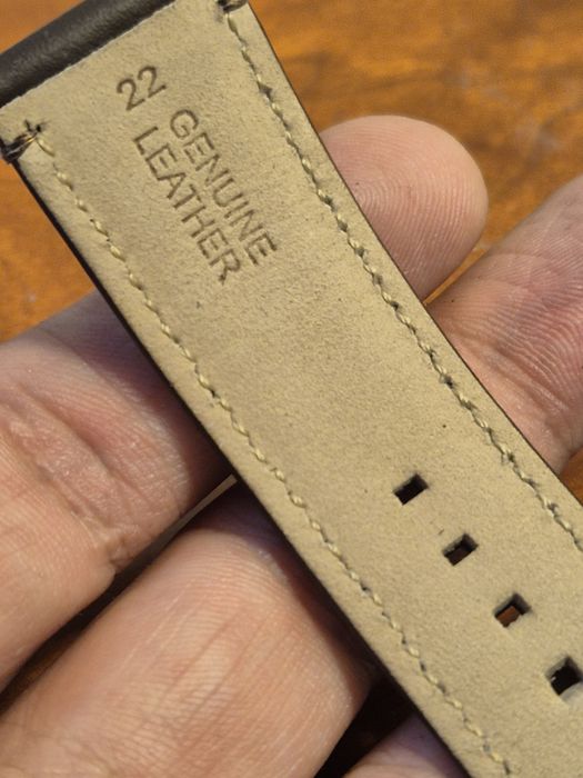 Bracelete Fossil em pele 22mm