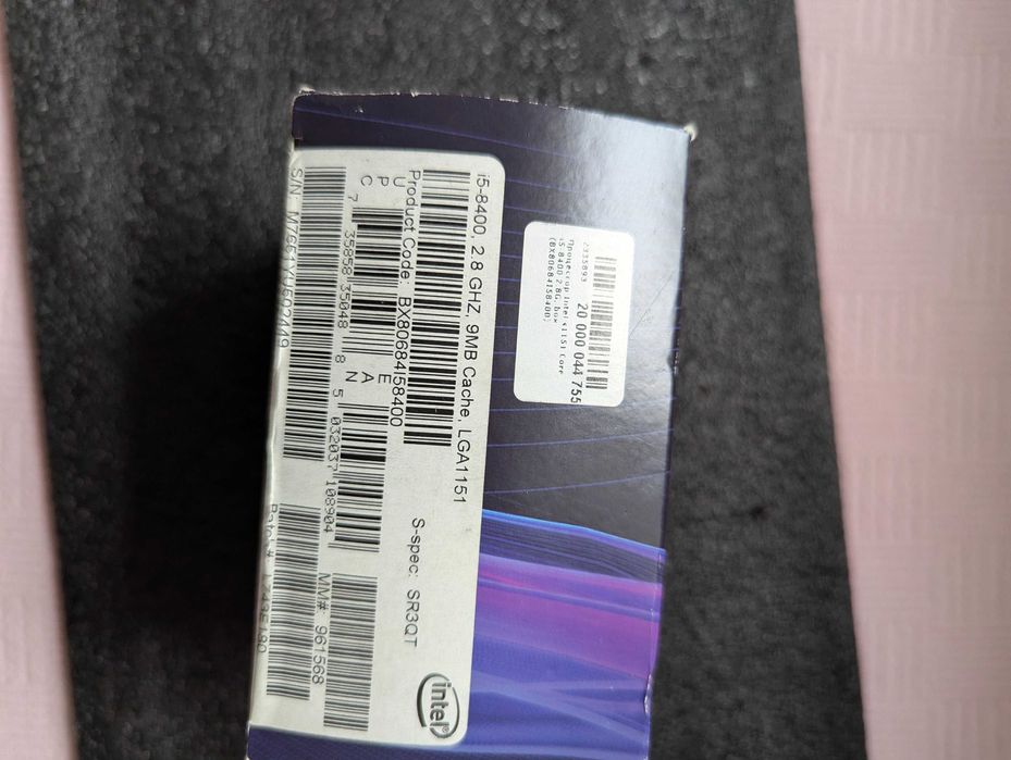 Процесор CPU Intel 1151 I5 8400 під DDR4 повний комплект BOX