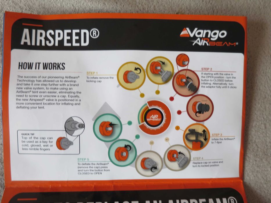 Namiot 4-osobowy z pompowanym stelażem