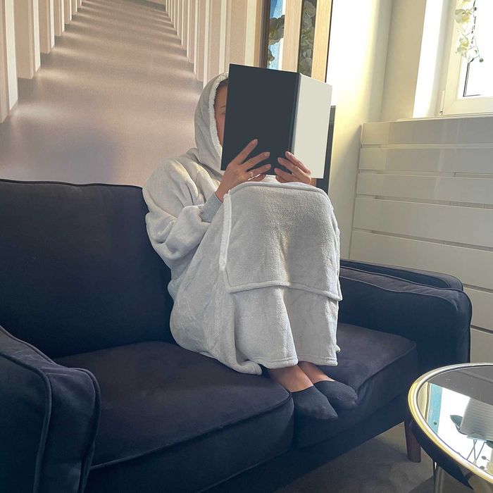 Koc Bluza Oversize Ciepła Gruba Kocobluza Długa 2w1 XXL Futrzak