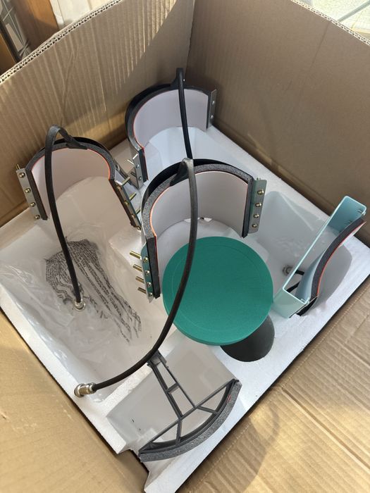 Prensa Térmica VEVOR 5em1 com prensa para canecas, chapéus e pratos