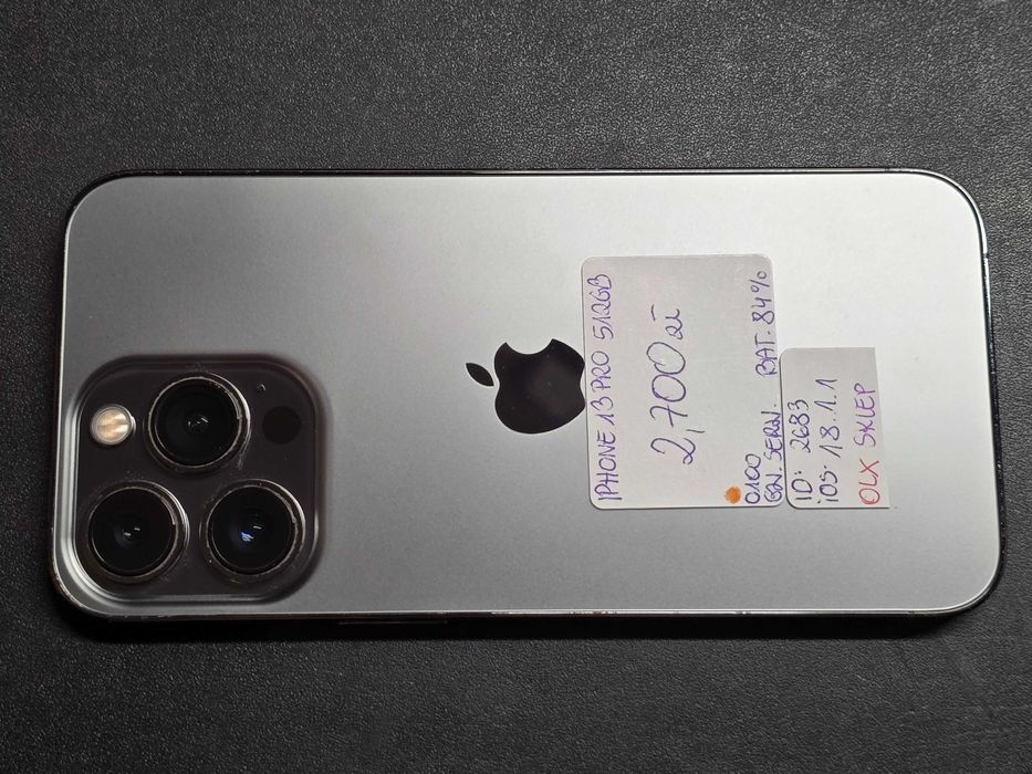 Używany - Apple iPhone 13 Pro 512GB Grafitowy 2 - GSM Baranowo