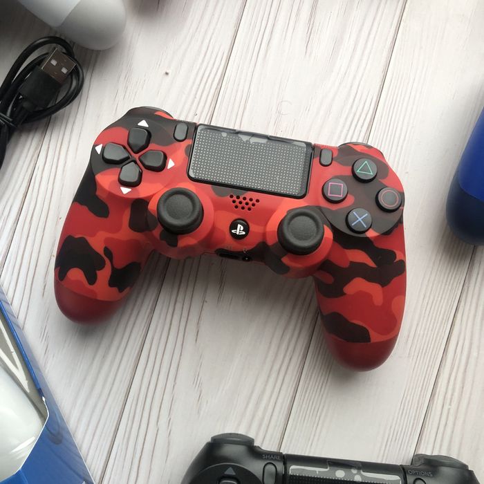 Джойстик на ps 4 оптом, красный еомуфляжный геймпад для playstation