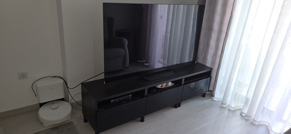Móvel de tv preto como novo