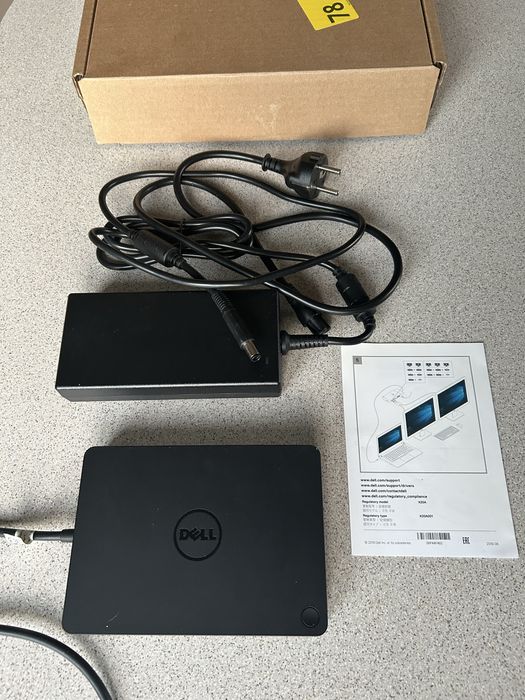 Stacja dokująca Dell Dock WD15 + zasilacz Dell 180W jak nowa oryginalna