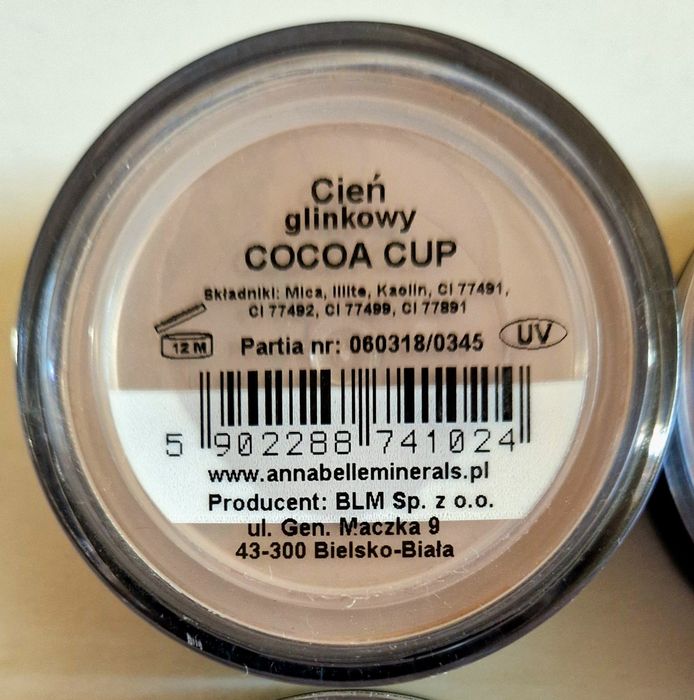 Annabelle Minerals, cień glinkowy do powiek odcień COCOA CUP