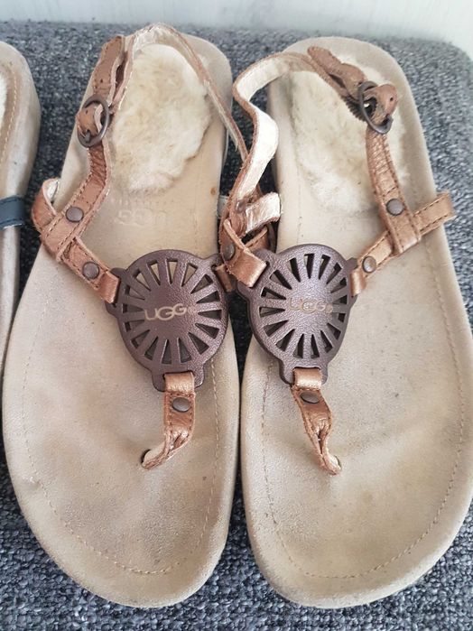 ugg uggs australia japonki sandały złote rozmiar 39 s/n 1782