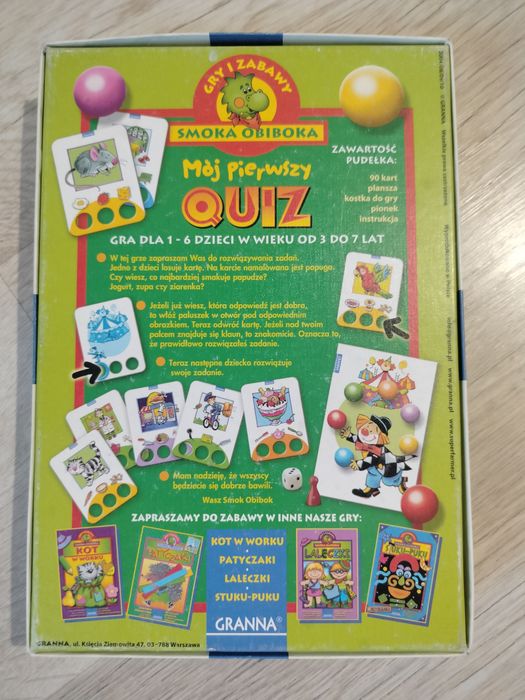 Mój pierwszy quiz Smoka Obiboka