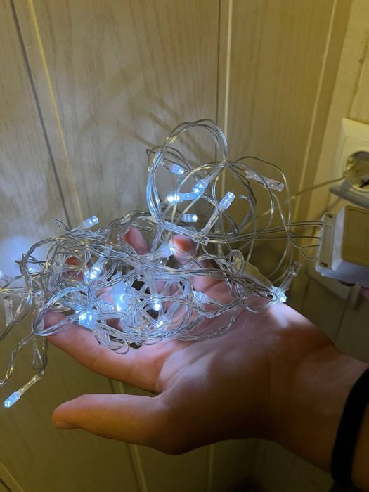 Гірлянда біла для будинку та ялинки