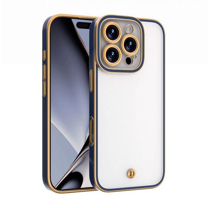 Nakładka Silky Gold do iPhone 14 6,1" niebieska