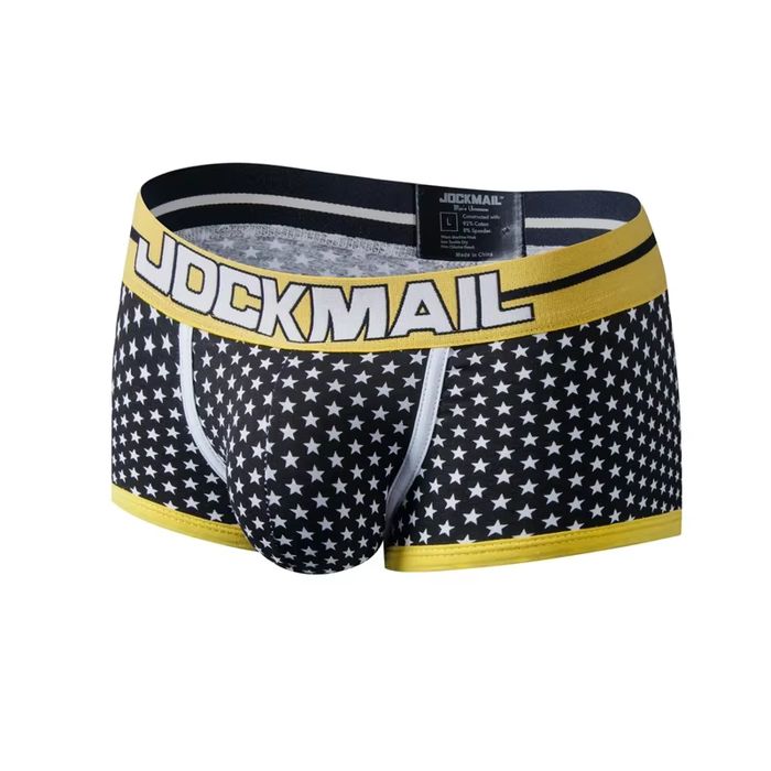 Męskie bawełniane bokserki w Gwiazdki JOCKMAIL - XL
