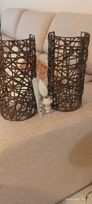 Abatjour de parede castanho