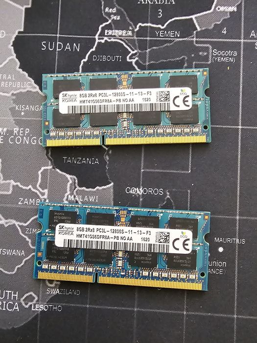 Пам'ять ddr 3 16gb  8 gb  sodim hunix