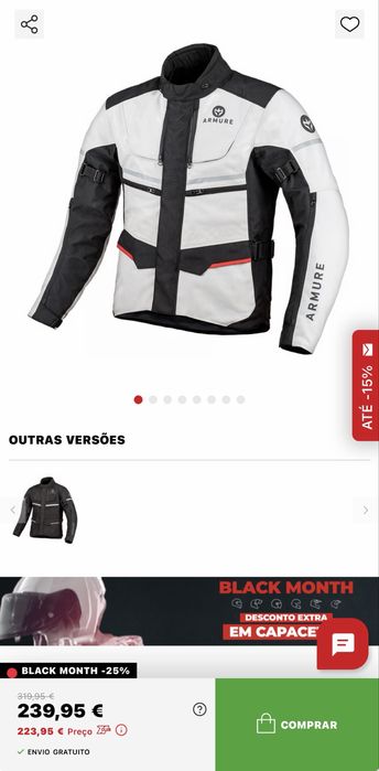 Casaco Motociclista Armure Blaze Waterproof