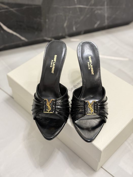 Szpilki ysl black leather
