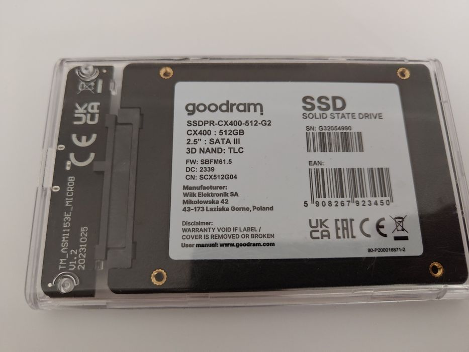SSD Goodram CX400, 512 Gb.