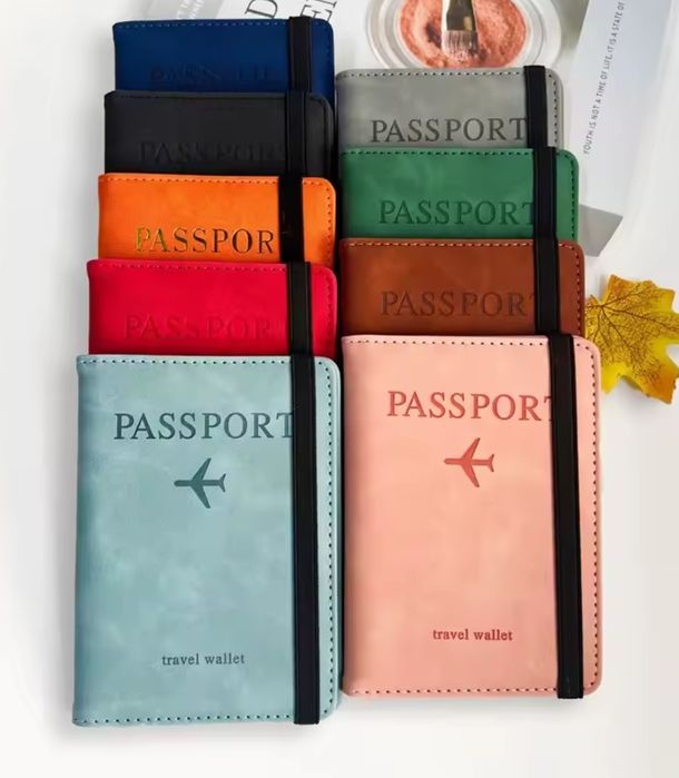 Обложка, обкладинка на паспорт, закордонний паспорт, синій колір