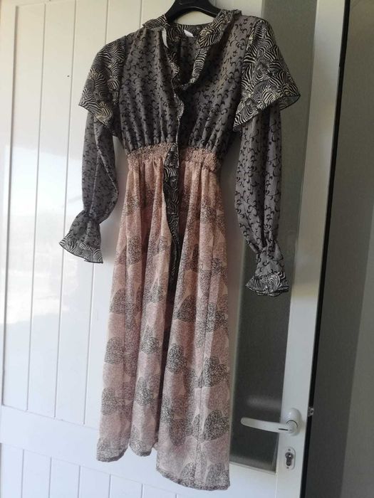 Vestido manga longa