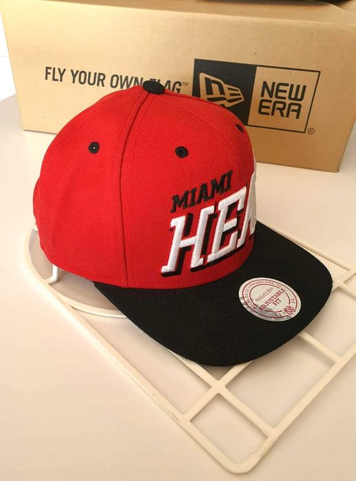 Nowa oryginalna czapka Mitchell & Ness Snapback Miami Heat
