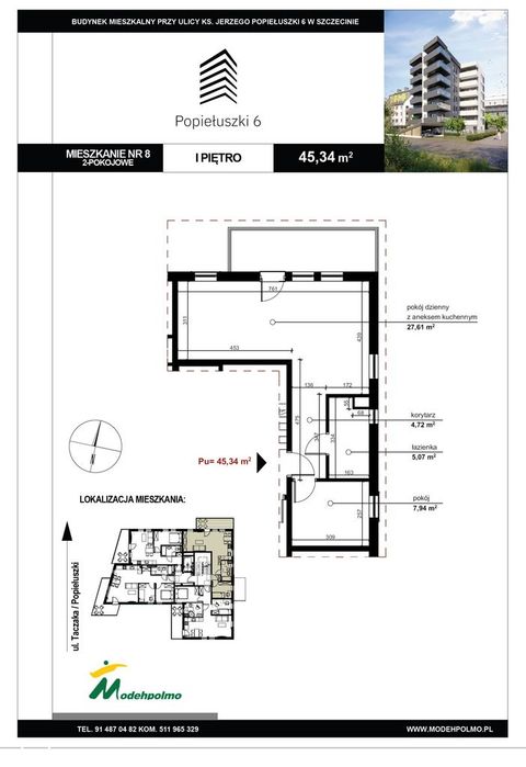 Mieszkanie wykończone pod klucz - 45,34 m² - Widok 5