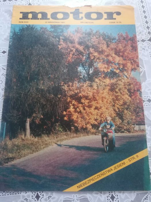 Gazeta MOTOR 1981 nr 38 łada maluch Fiat 125p PRL antyk klasyk