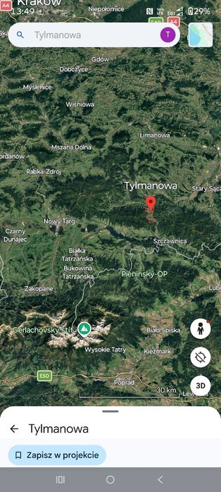 Działka w górach, Tylmanowa, widokowa