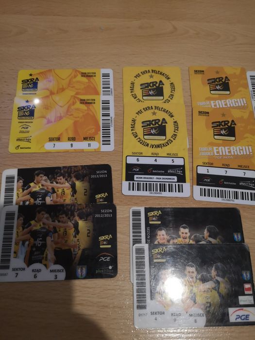 Karnety Skra Bełchatów 2008 -2018
