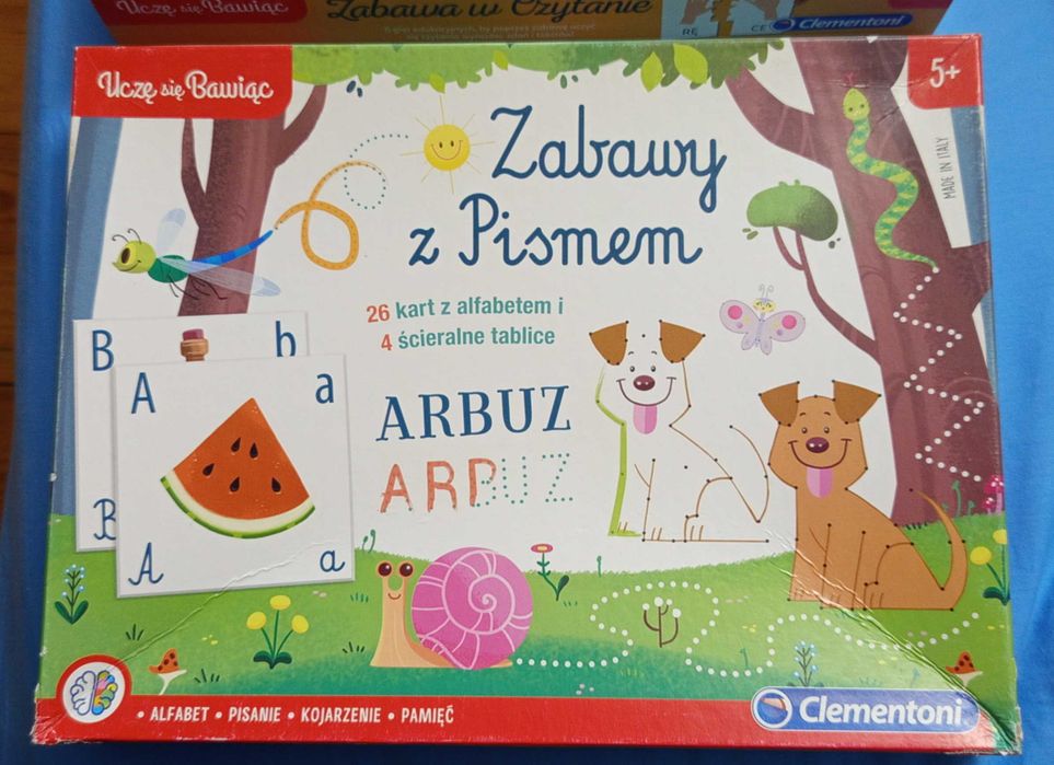 Zabawa w czytanie, zabawy w pisanie 5+