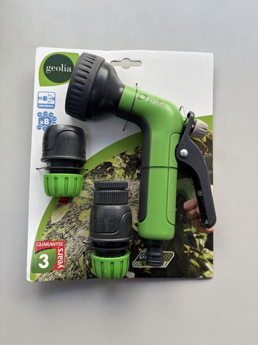 Kit pistola de rega com acessorios Geolia