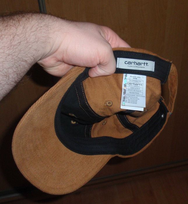 Вельветовая кепка/бейсболка Carhartt Wip Brown Polo Era Cap ORIGINAL