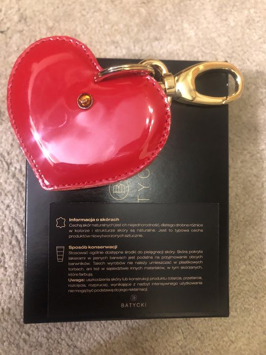 Brelok- serce skorzane Batycki