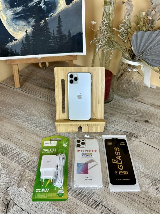 100% акб iPhone 11 pro Neverlock 256 gb Айфон 11 про Gray green
