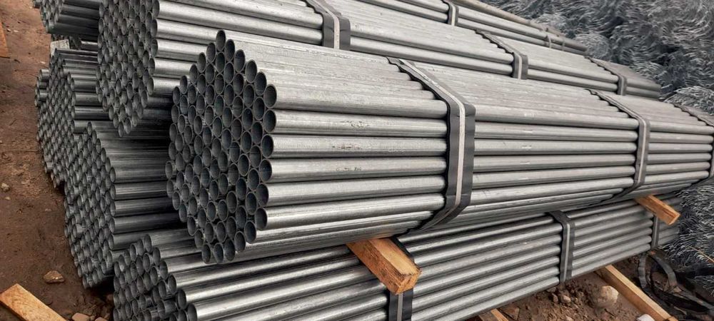 rury, słupki fi 42, ocynkowane, 6-metrowe, możliwość pocięcia, słupki