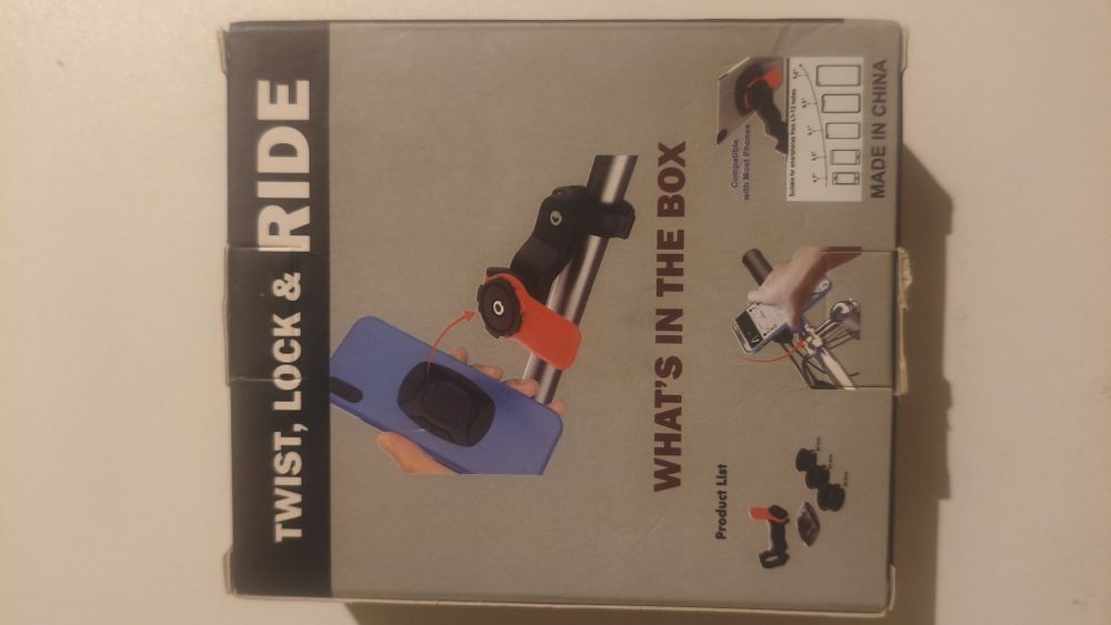 Suporte telemóvel Quadlock + suporte anti vibração - NOVO