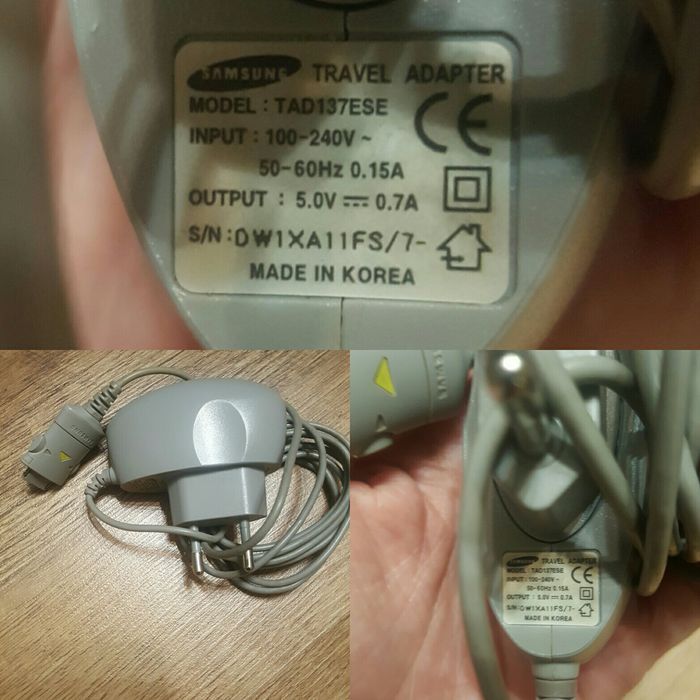 Зарядное устройство Samsung model TAD137EBE output 5.0 V- 0.7 A