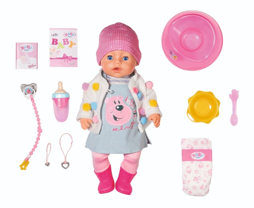 Кукла Baby Born Беби Борн Нежные объятия Zapf Стильный лук 826690