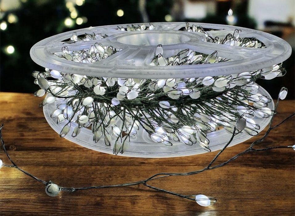 Мішура(хвойна лапа), крупний діод,20м,40м зелений дріт,usb НОВИНКА