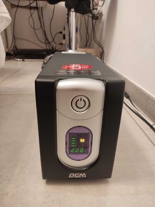 ДБЖ (ИБП, UPS) Powercom IMD-1200AP LCD, 1200 VA, чиста синусоїда + АКБ