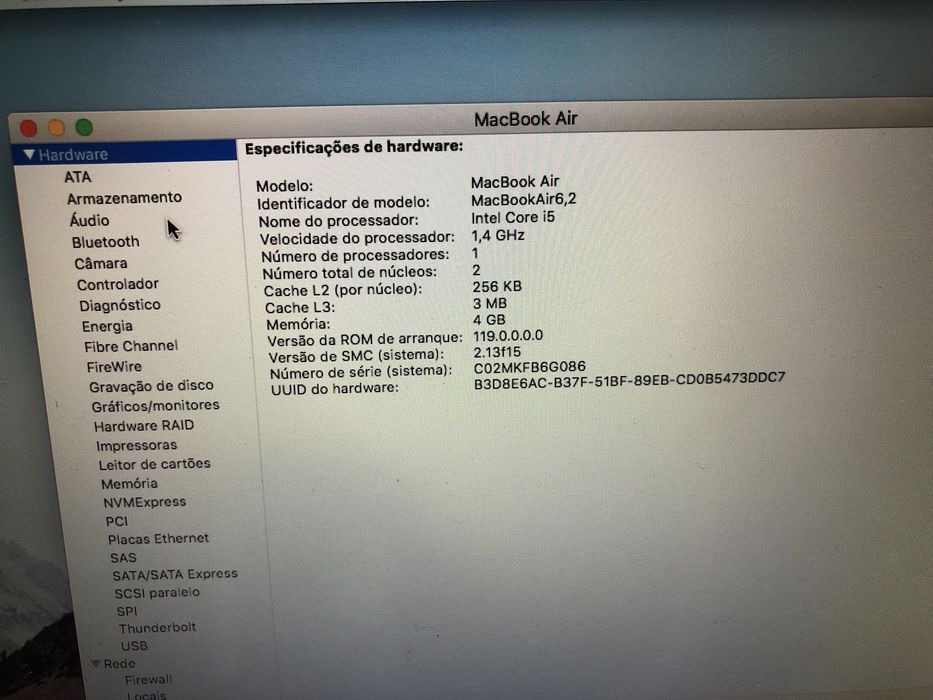Macbook Air 13’ Early 2014