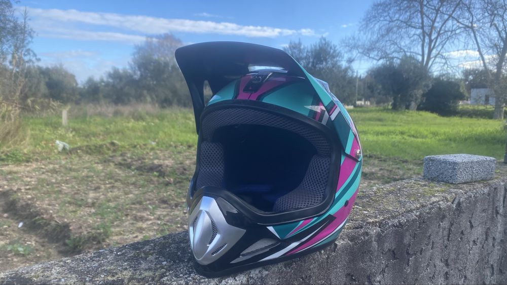 Capacete criança mini moto