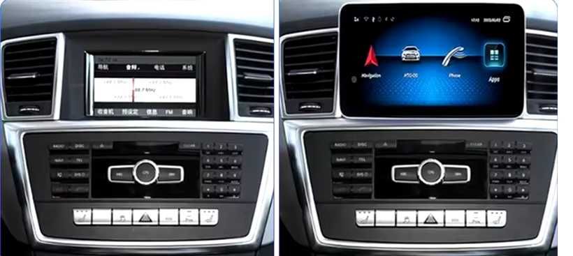 CarPlay Radio Android WiFi 4G GPS USB Mercedes ML W166 GL X166 NTG4.5