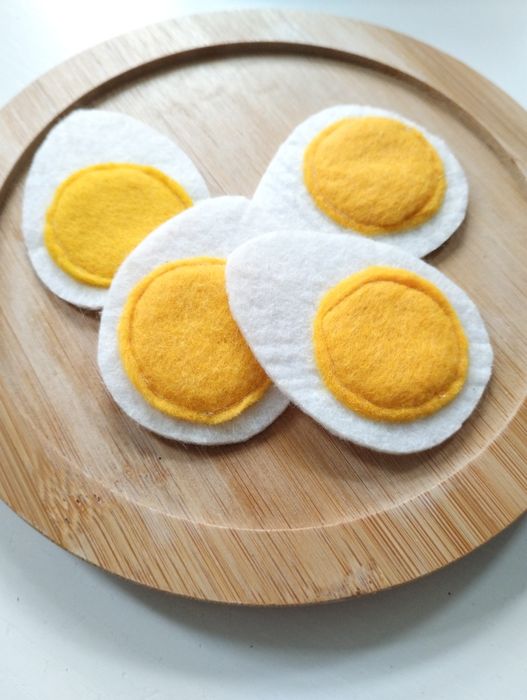 Jedzenie z filcu jajko plaster