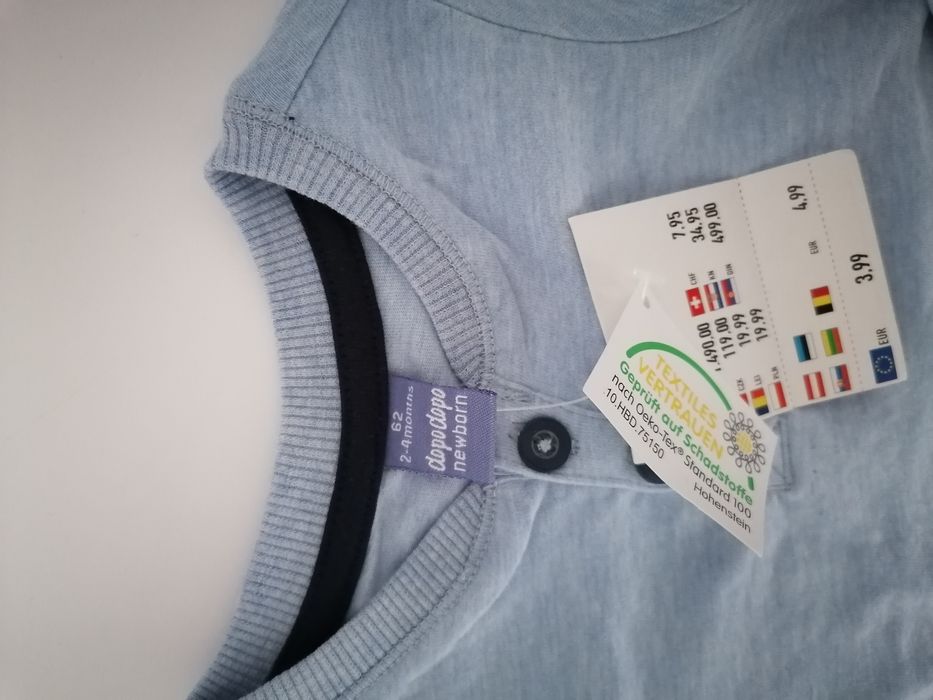 Nowe! Koszulki chłopięce r. 62, 2 szt