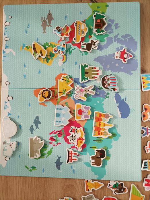 Magnesy mapa świata