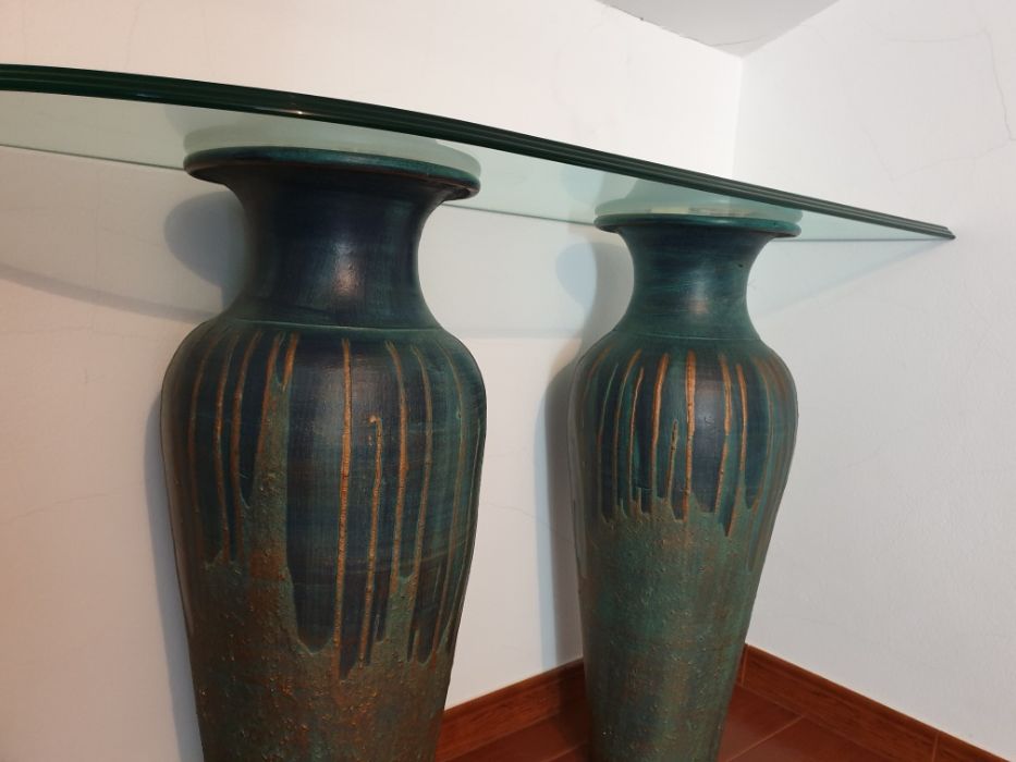 Consola de decoração pintada á mão