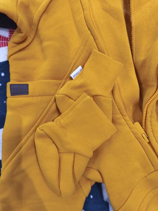 Ромпер на флісі, шапочка,пінетки