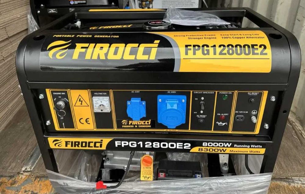Генератор бензин Firocci 8 - 8,3 кВт мідна обм електростарт AVR новий