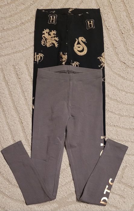 nowe legginsy dla dziewczynki roz.140  (2-pak)